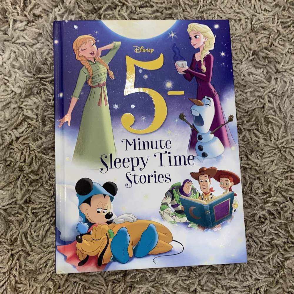 Disney 5-Minute Sleepy Time Stories Hardcover Book Pixar Bedtime Tales